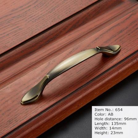 2 stk Antikk håndtak Knott Møbelhåndtak Kjøkkenskap Håndtak Skuffehåndtak trekker sinklegering 65496mm