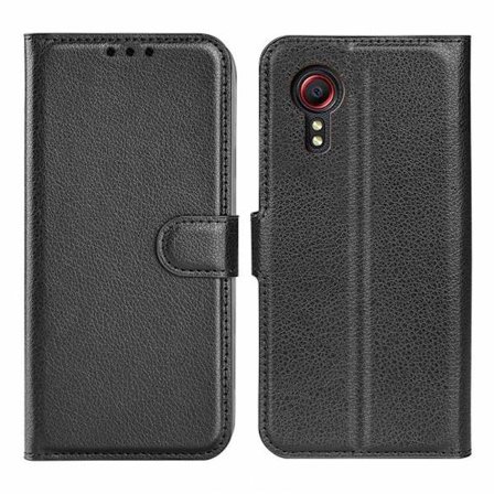 Samsung Galaxy Xcover 5 Plånboksfodral med stativ - Svart
