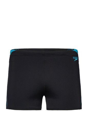 Mens Hyper Boom Splice Aquashort Badeshorts Svart Speedo*Betinget Tilbud