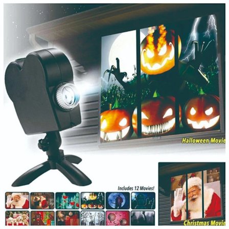 Jul- og Halloween holografisk projektor vindusprojektor LED - Perfekt