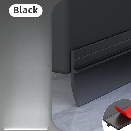 Vindtæt dør bundtætning, silikone, lydisolering, varmebevarende