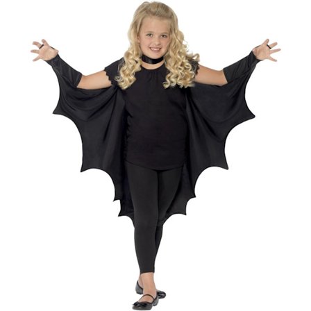 (120cm)Vampyr Batvingar, Svart, Halloween Barnklädsel, Barnklädsel Tillbehör