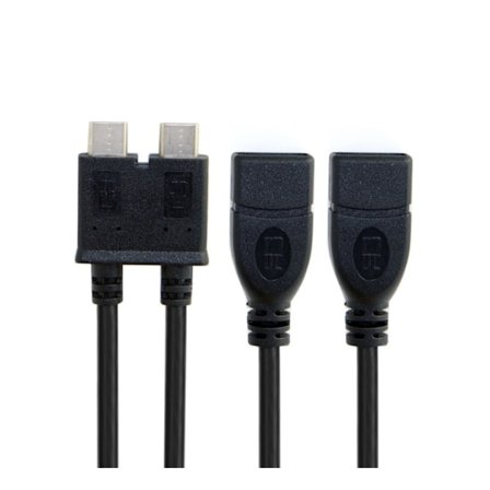Universal Dual-kabel USB-C 3.1 Type C til USB 30.A kvinnelige OTG datakabel