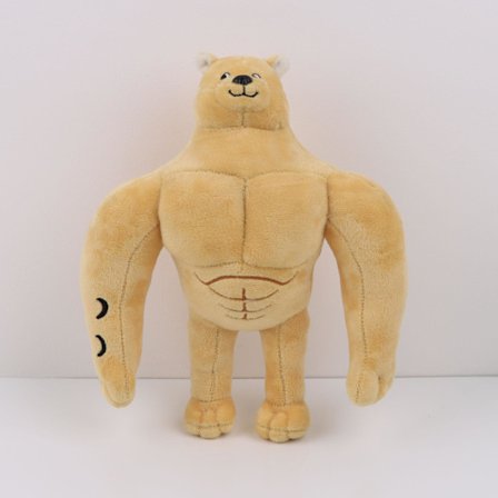 Lihas Koira Pehmolelu - Backrooms Buff Doge, Kauhistuttavan Hauska Nukke Kauhuharrastajille 25cm