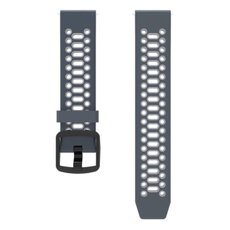 Coros Pace 2 / Garmin vivoactive 5 / GarminActive 5 / Venu Sq 2 Dual Color Watch Strap 20mm Silikonarmband - Blå / Grå