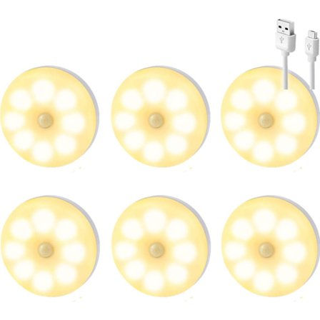 Rörelsesensor Natt Trappbelysning LED Laddning Garderob Ljus Kök