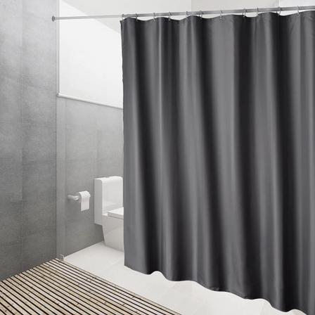 Tekstiili hometta hylkivä suihkuverho 120x200cm suihkuverhorenkailla
