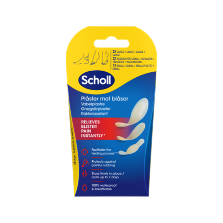 Scholl gnagsårplaster mix 5 stk