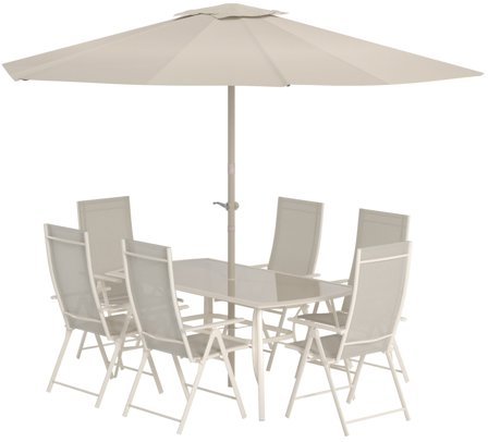 Venture Home Brekki Matgrupp beige, Utemöbler