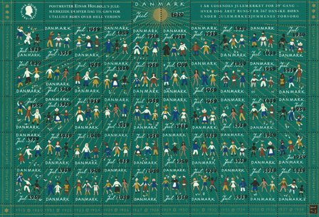 Danmark - Julemærkeark 1959/1953 - Ubrugt eller foldet