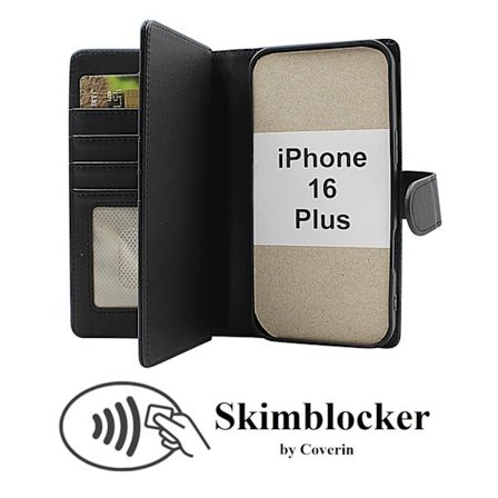 Skimblocker iPhone 16 Plus XL Plånboksfodral