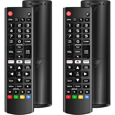 2025 Senaste Modell (2-pack) Universell Fjärrkontroll för LG Smart TV, Kompatibel med Alla LG TV Fjärrkontroller LCD LED OLED UHD HDTV 3D 4K S