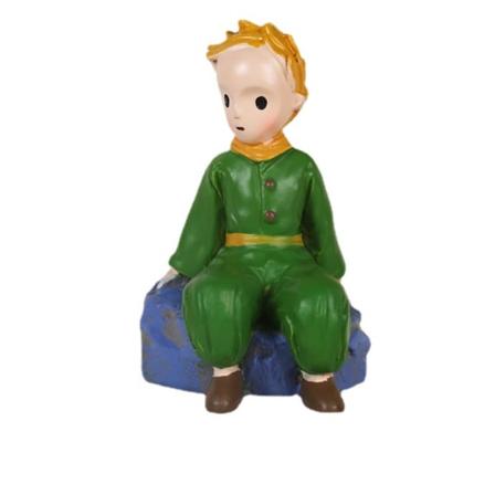 4 Pack Pikku Prinssi Ruusu Käsintehty kakku Pöytäkoriste Hartsi Askartelu Ornamentti Valokuva Ornament Blind Box