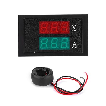 DL85-2042 Dobbelt Display AC 80V-300V 0-100A AC Voltmeter Amperemeter Spenningsmåler