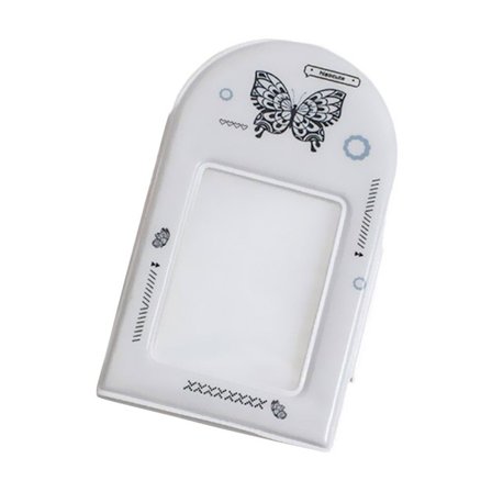 Mini Fotoalbum Opbevaringsbog Kortholder HVID SOMMERFLY HVID