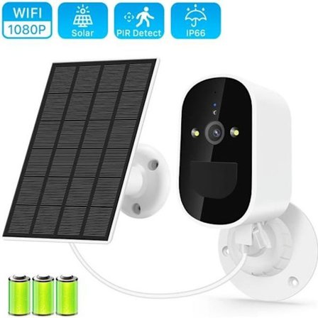 Säkerhetskamera - PRUMYA - Solar WiFi Modell - Full HD 1080P - Mörkerseende - 6000mAh Batteri