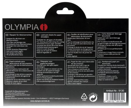 Olympia smøreark for makuleringsmaskin