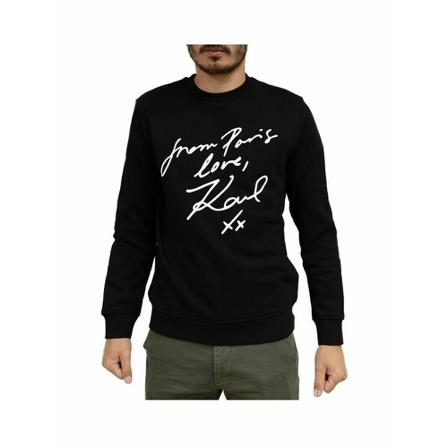 Karl Lagerfeld, Sweatshirts ; Hoodies Zwart, Heren, Maat:L