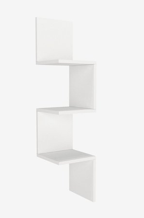 Hanah Home - Seinähylly Corner - Valkoinen - Seinähyllyköt - - Homeroom