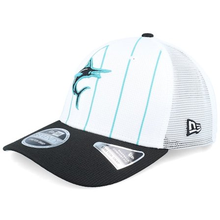New Era - White trucker Gorra - Miami Marlins MLB Batting Practice 9SEVENTY White/Black Trucker @ Hatstore