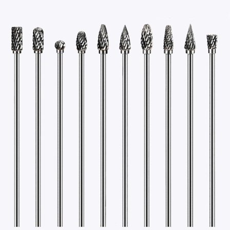 10 stk Wolframcarbid grater Diamantbor bit sæt slibeværktøj