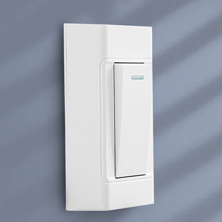 Overflatemontert bryterbryterpanel HVIT