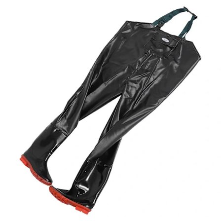 Fiskebukser til alle årstider, perfekte til fiskeudstyr, fremstillet af vandtæt PVC til voksne, størrelse 43, 1 sæt