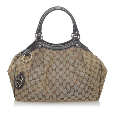 Gucci Vintage, Pre-owned Shoulder Bag Bruin, Dames, Maat:ONE Size