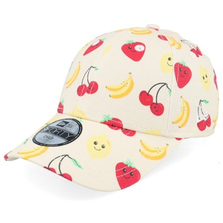 New Era - Beige adjustable Cappellino - Kids Fruit All Over Print 9FORTY Light Teracotta Adjustable @ Hatstore
