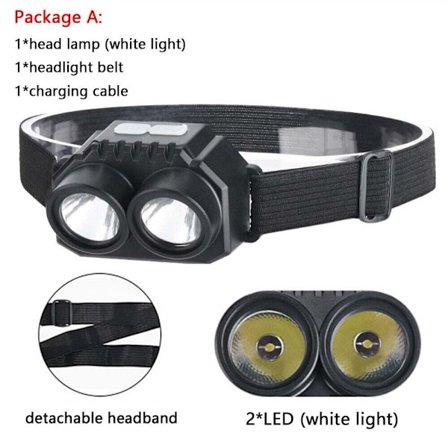 LED Hodelykt Arbeidslommelykt HVIT LYS HVIT LYS