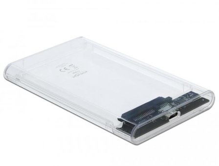Delock 2.5 External Enclosure SATA HDD > USB 3.0 - drevkabinett - SATA 6Gb/s - USB 3.1 (Gen 2)