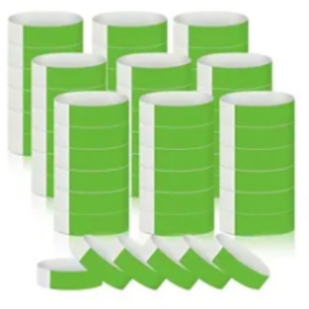 300 stk syntetiske papir armbånd engangsvanntett papir armbåndsarrangement armbånd for fornøyelsespark grønn