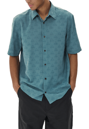 Matinique Klampo Ss Shirt Skjortor Herr Blå XXL