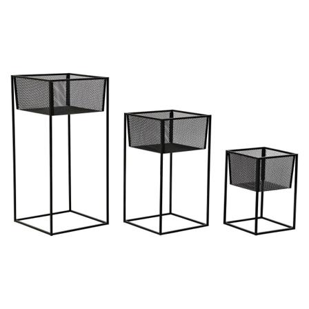 Krukset Dkd Home Decor Svart Stål (28 X 28 X 60 Cm)