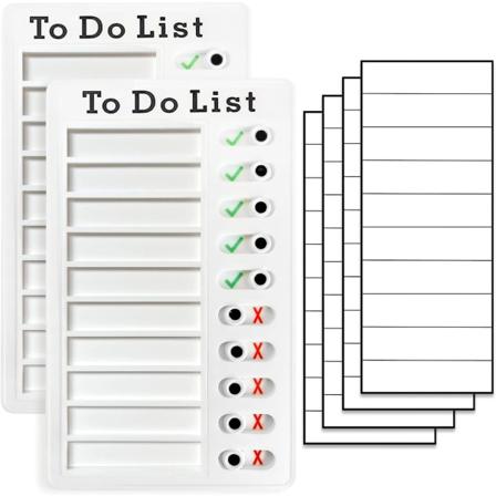2 bitars sysslorschema för vuxna att göra Lista Mina sysslor Checklista Uppgiftstavla Glidande rutinschema för barn Rv-påminnelse