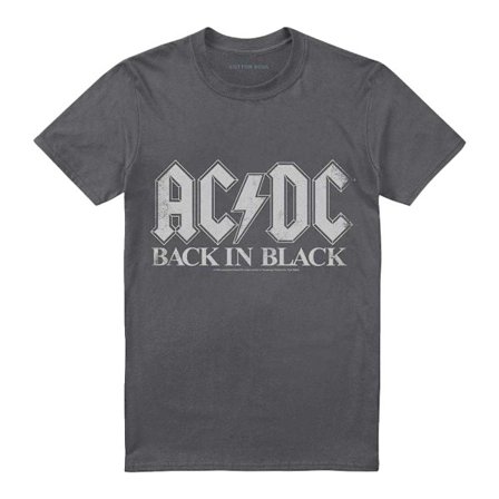 ACDC Unisex Vuxen Back In Black T-Shirt M Kolgrå