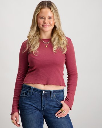 Garcia Girls T-shirt ls Rød T-shirts Pige - Kids Brand Store