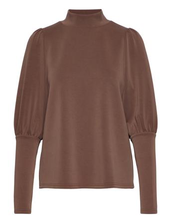 Mw Elle Puff Blouse Bluse Langermet Brun My Essential Wardrobe