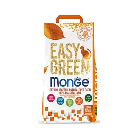 Monge Lettiera Easy Green 100% Mais Italiano 10L Gatti