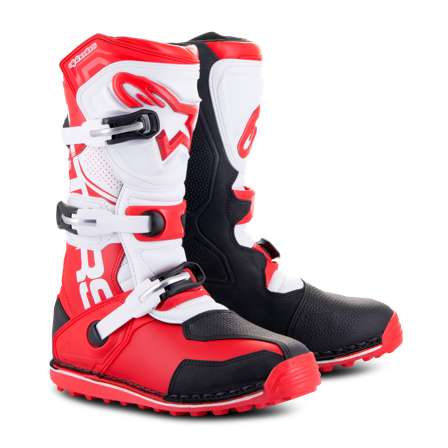 Offroad Stiefel Alpinestars Tech T Trial Hellrot/Schwarz/Weiß 40,5