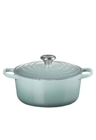 Le Creuset Rund Gryta 24 cm Seasalt 4,2L Grytor Blå