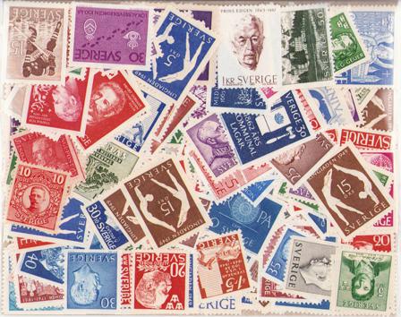 Sverige - Dubletlot fra ca. 1930 og frem til 1966