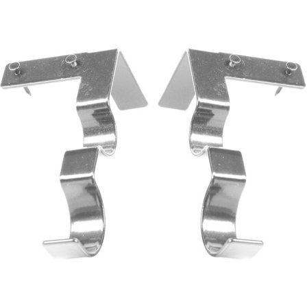 2 stk. gardinstangbeslag til ophængning af gardinstang - tryk direkte ind i vinduesrammen