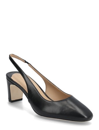 Lauren Ralph Lauren Klaire Leather Slingback Pump - Black - 37