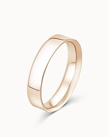 Smooth Ring for Him George 18K Rose Gold 6mm - Engagement Rings & Wedding Rings from Vanbruun
