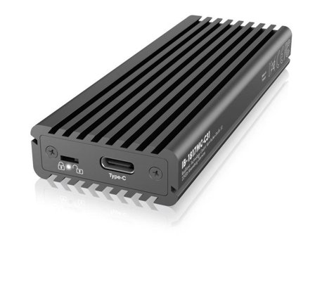 ICY BOX Ekstern M.2 Docking USB 3.1 (Gen 2) Type-C & Type-A, up to 10 Gbit/s, Supports PCI