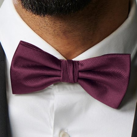 Crimson Pre-Tied Grosgrain Bow Tie for Men - Pre-tied bow ties