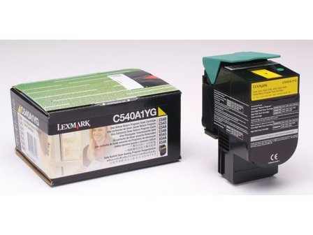 Lexmark Toner C540A1YG, gul, singelförpackning - Lyreco - Toner och bläck - Tonerkassetter - Toner Lexmark