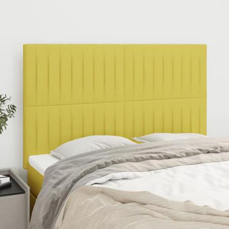 Vidaxl Huvudgavlar 4 St Grön 72x5x78/88 Cm Tyg Grön