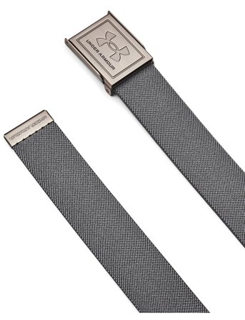 Under Armour M Drive Str Webbing Belt - Grey - ONE SIZE